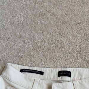 Talbots Cream Corduroy Trousers